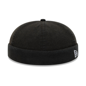 New Era Washed Cotton Black Docker Adjustable Hat