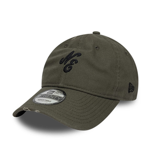 New Era Distressed Dark Green 9TWENTY Adjustable Cap