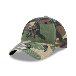 New York Yankees MLB Washed Camo Open Green 9TWENTY Adjustable Cap