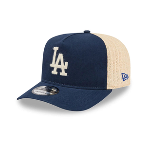 LA Dodgers MLB Grained Dark Blue 9FIFTY A-Frame Snapback Adjustable Cap