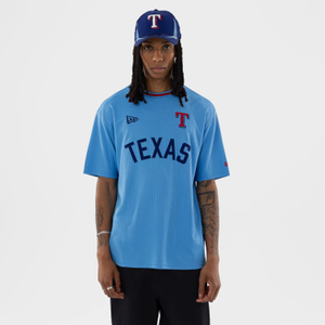 Texas Rangers MLB Pastel Blue Oversized T-Shirt