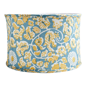 The House of Scalamandré Maiden Floral Drum Shade, Aruba