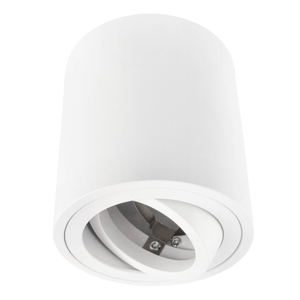 Dimmbare LED Aufbaustrahler - ø80mm - Rund - GU10 Fassung - Weiß - Schwenkbar
