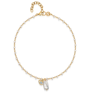 Evil Eye Pearl Choker (15")
