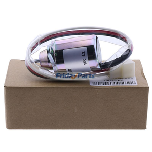12V Stop Solenoid M807176 for Yanmar Engine 2V78C John Deere Tractor 355D GX355 Front Mower F735