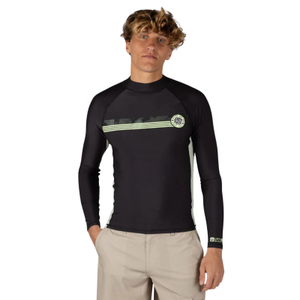 Saltrock Mens Warp Surf Long Sleeve Rash Vest - 2XL / Dark Grey