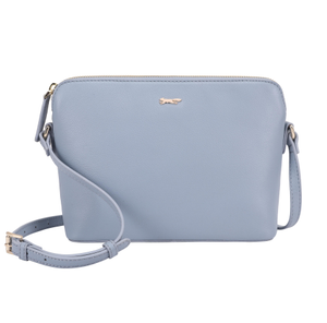 Lenya Leather Crossbody Bag - Lead (one size)