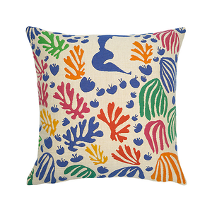 Housse de coussin la Perruche et la sirène