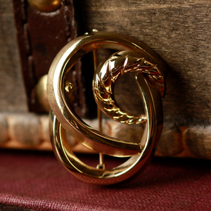 Pre-Owned Vintage 1976 9ct Yellow Gold Swirl Brooch