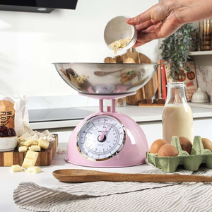 Salter Retro Pink Mechanical Scale