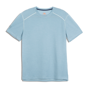 Herren Active Merino 150 Blend Crew Kurzärmeliges T-Shirt (Blau)