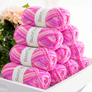 Sunflower Yarns Sorbet Pack - Raspberry Rose Fizz