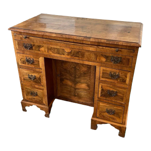 Late 19th Century Antique Burl Walnut Writing Desk