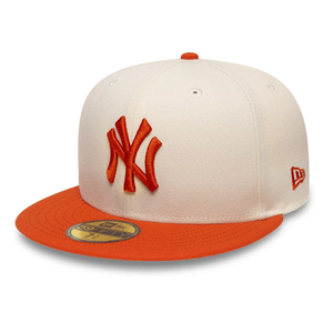 New York Yankees MLB League Essential Cream & Orange 59FIFTY Fitted Cap