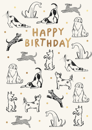 Moonpig Cute Hand-Drawn Dogs Birthday Card