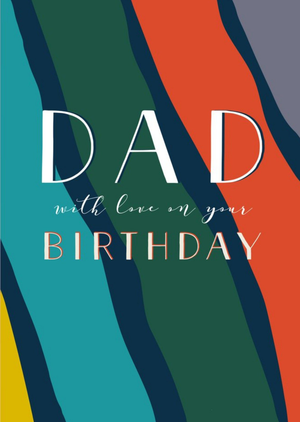 Moonpig Modern Colourful Patterned Dad Birthday Card