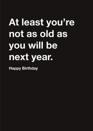 Moonpig Carte Blanche Old Age Happy Birthday Card