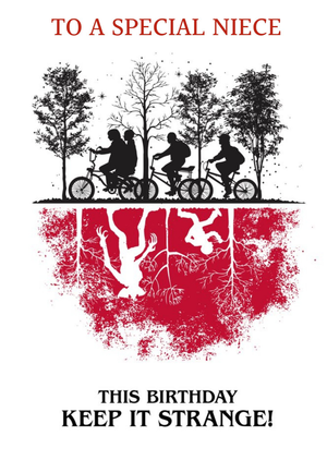 Stranger Things Stanger Things Keep It Strange Birthday Card