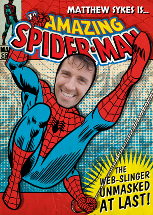 Marvel Spiderman Photo Birthday Card