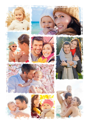 Moonpig Designers Multiple Photo Greeting Card