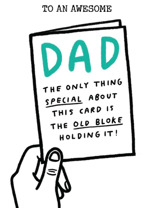 Moonpig To An Awesome Dad Old Bloke Birthday Card