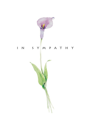 Moonpig Guk Illustrated Watercolour Lily Sympathy Card