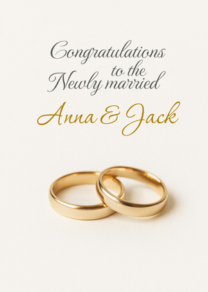 Moonpig Congratulations To The Newly Married Typography Wedding Card