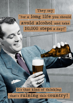 Moonpig 10000 Steps Ruining This Country Funny Card