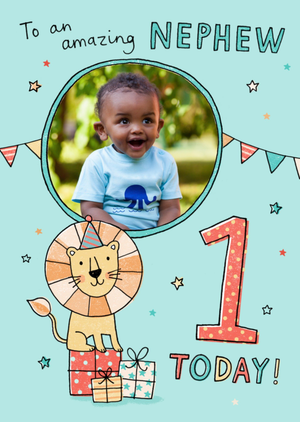 Moonpig To An Amazing Nephew 1 Today Photo Upload Birthday Card