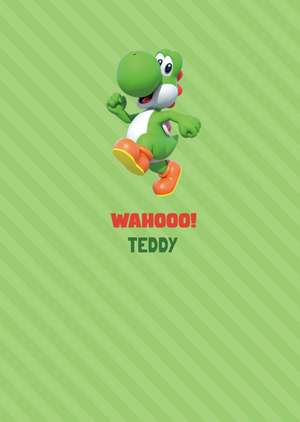 Moonpig Super Mario Yoshi Wahooo Card