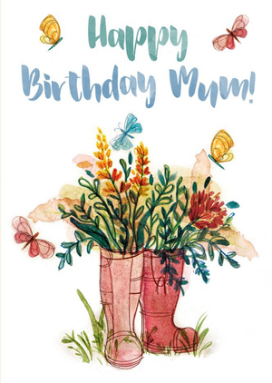 Moonpig Mum Birthday Card - Flowers - Gardening
