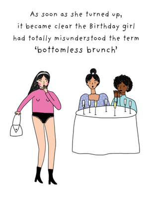 Moonpig Bottomless Brunch Birthday Card
