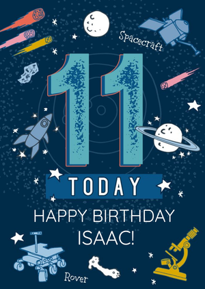 The Natural History Museum Natural History Museum Space 11Th Birthday Card