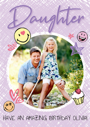 Moonpig Smiley World Photo Upload Happy Birthday Card