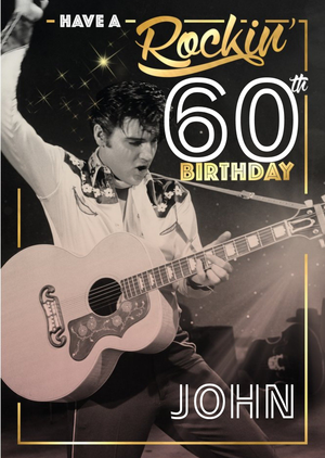 Other Elvis 60 60th Birthday Card - Have A Rocking Birthday