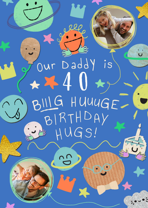 Moonpig Our Daddy Photo Upload Birthday Card