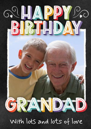 Moonpig Photo Upload Happy Birthday Grandad Card