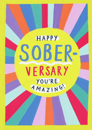 Moonpig Happy Sober Versary You're Amazing Congratulations Sobriety Card