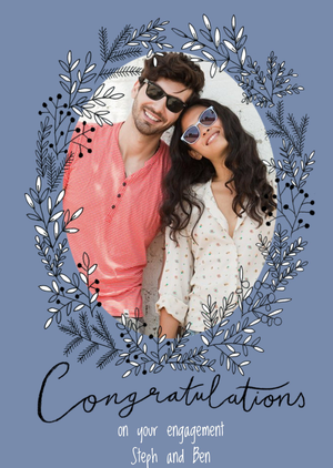 Moonpig Botany Photo Upload Congratulations Card