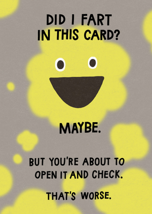 Moonpig Funny Did I Fart In This Card Greetings Card