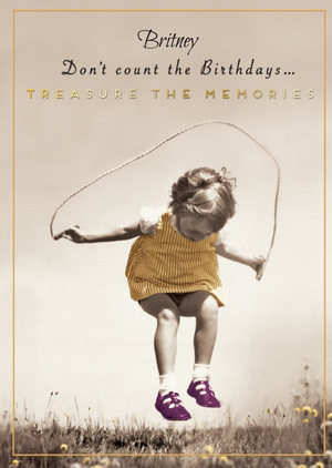 Moonpig Pigment Don't Count The Birthdays Treasures The Memories Card