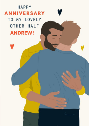 Moonpig Illustrated To My Lovely Other Half Anniversary Card