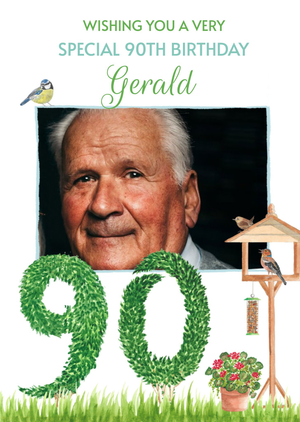 Moonpig A Very Special 90th Birthday Garden Card