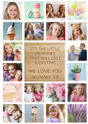 Moonpig Designers 20 Photo Upload Frames Love You Mummy Frameable Card From The Kids