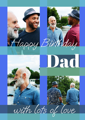Moonpig Bold Happy Birthday Dad Photo Upload Birthday Card