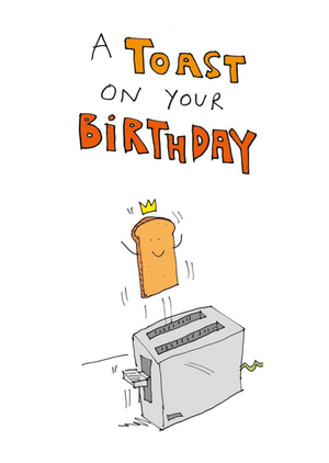 Moonpig A Toast On Your Birthday Funny Card