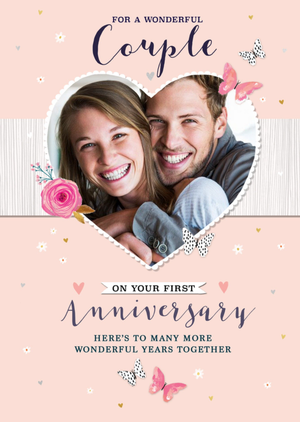 Moonpig Designers Colette Barker For A Wonderful Couple Photoupload Anniversary Card