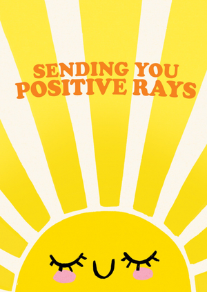 Moonpig Sending You Positive Rays Thinking Of You Card