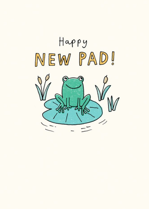 Moonpig Illustrated Frog Happy New Pad Card