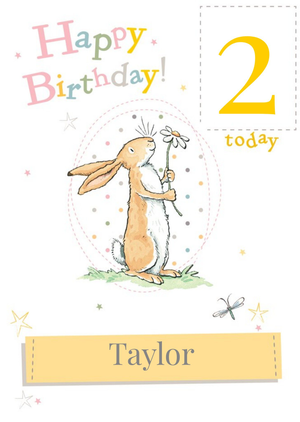 Guess How Much I Love You Danilo Ghmily 2nd Birthday Card